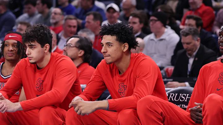 St. John's v DePaul; St. John's basketball forward RJ Luis sits against DePaul due to a groin injury