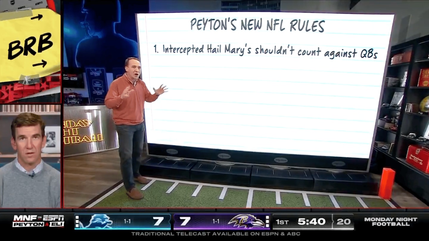 Peyton Manning Proposes Five NFL Rule Changes