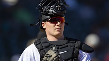 Oct 26, 2022; Surprise, Arizona, USA; Pittsburgh Pirates catcher Henry Davis plays for the Surprise