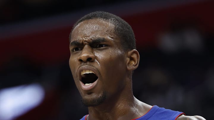 Dec 16, 2024; Detroit, Michigan, USA;  Detroit Pistons center Jalen Duren (0) : Rick Osentoski-Imagn Images