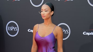 Media personality Draya Michele arrives for the ESPYS with boyfriend and NBA star Jalen Green