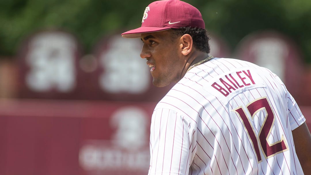 Florida State baseball competes in a first round Tallahassee Regional game against Bethune-Cookman for the NCAA College World Series at Dick Howser Stadium Friday, May 30, 2025.