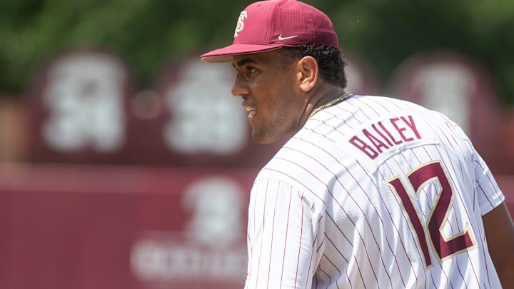Florida State baseball competes in a first round Tallahassee Regional game against Bethune-Cookman for the NCAA College World Series at Dick Howser Stadium Friday, May 30, 2025.