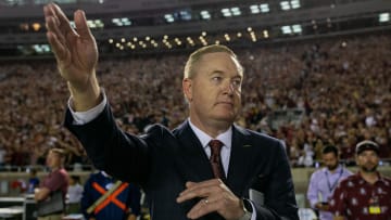 Florida State University Athletic Director Michael Alford stands on the sidelines as the war chant is played by the Marching Chiefs before kickoff of the game between the Seminoles and the Clemson Tigers at Doak Campbell Stadium on Saturday, Oct. 15, 2022.

Alford003