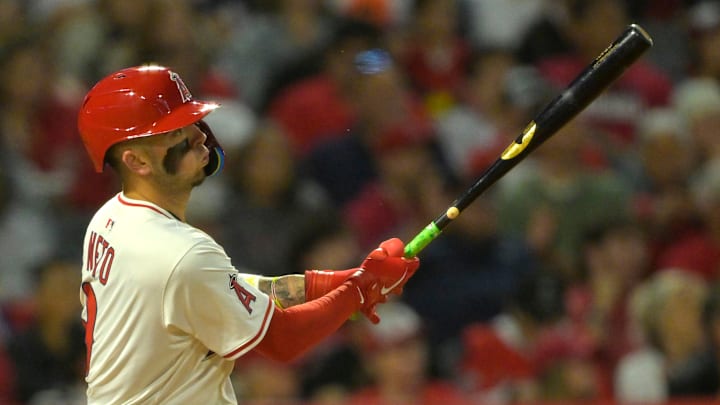 Miami Marlins v Los Angeles Angels