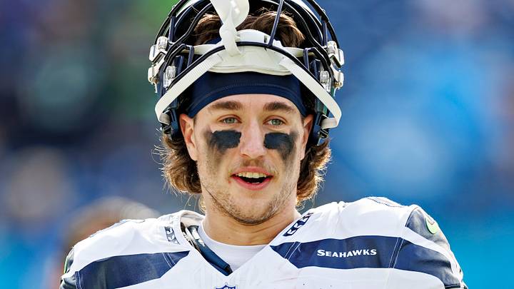 Jake Bobo of the Seattle Seahawks