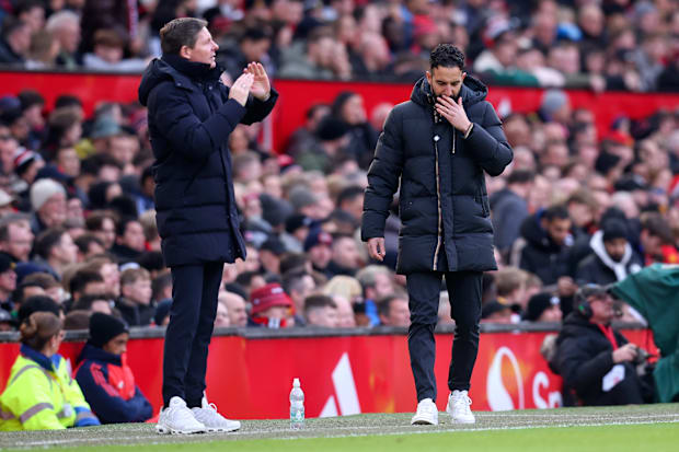 Oliver Glasner (left) and Ruben Amorim.