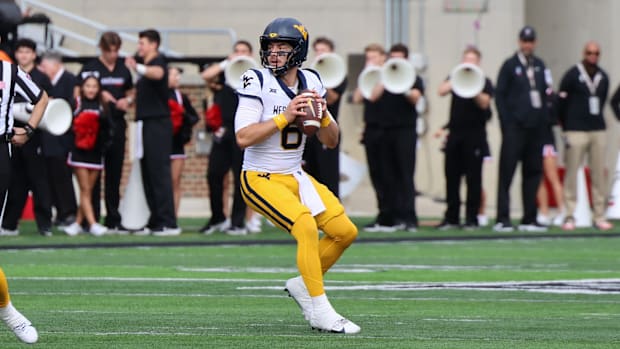 West Virginia University quarterback Nicco Marchiol