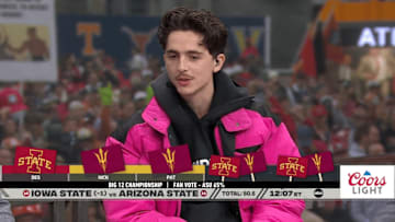 Timothé Chalamet was a guest picker on ESPN’s ‘College GameDay’ last year