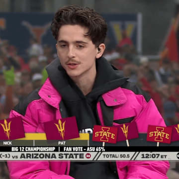 Timothé Chalamet was a guest picker on ESPN’s ‘College GameDay’ last year