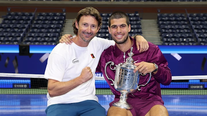 Carlos Alcaraz parted ways with his longtime coach Juan Carlos Ferrero. Carlos Alcaraz parted ways with his longtime coach Juan Carlos Ferrero.