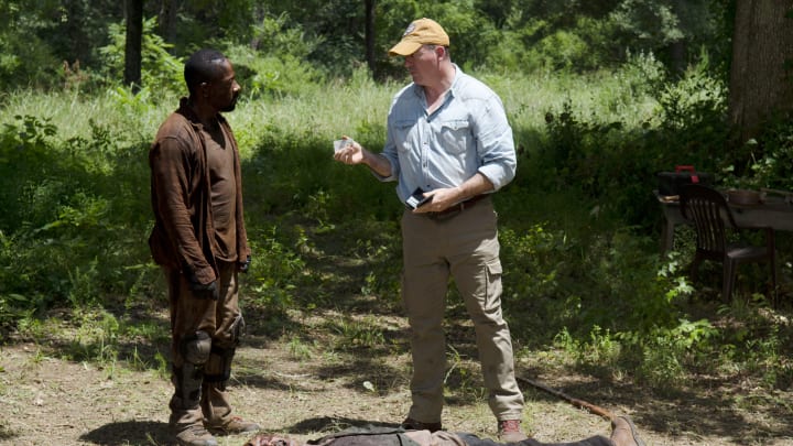 Lennie James as Morgan Jones and John Carroll Lynch as Eastman - The Walking Dead _ Season 6, Episode 4 - Photo Credit: Gene Page/AMC