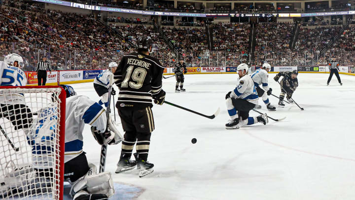 Garrett Roe, Mike Vecchione, Hershey Bears