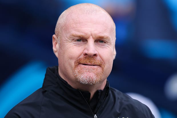  Sean Dyche with the hint of a smile.