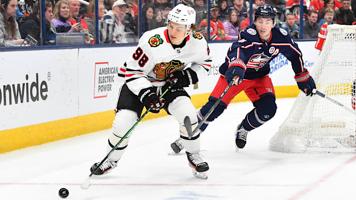 Chicago Blackhawks v Columbus Blue Jackets