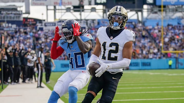 New Orleans Saints wide receiver Chris Olave