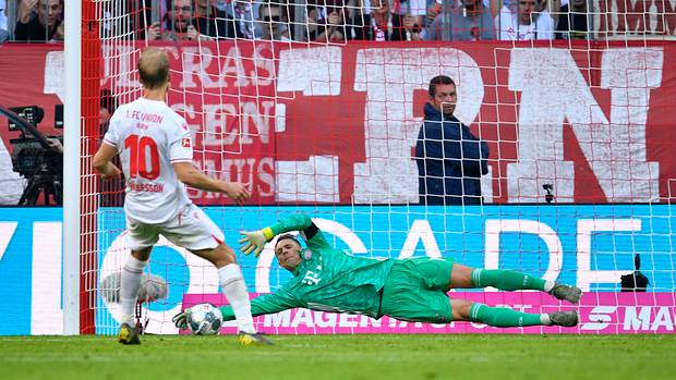 Manuel Neuer sauve une pénalité contre Union Berlin Manuel Neuer sauve une pénalité contre Union Berlin