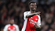 Bukayo Saka bagged a brace