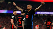Raphinha a permis au Barça de s'imposer cette semaine contre Benfica (1-0). 