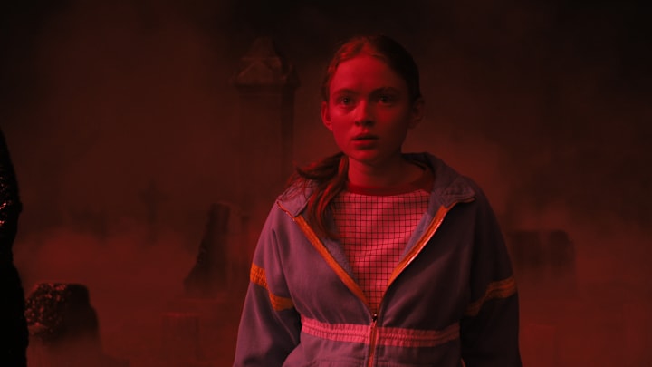 STRANGER THINGS. Sadie Sink as Max Mayfield in STRANGER THINGS. Cr. Courtesy of Netflix © 2022