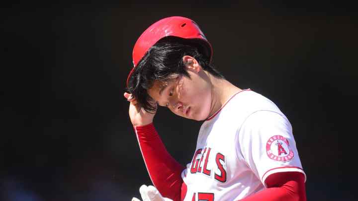 Sep 19, 2021; Anaheim, California, USA; Shohei Ohtani, LA Angels