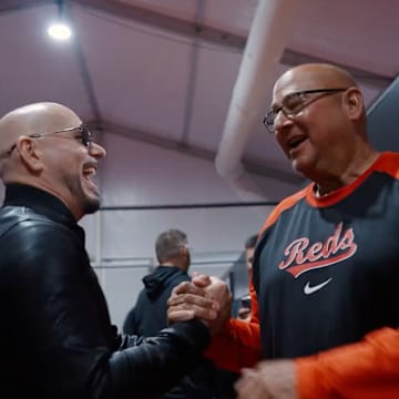 Pitbull and Terry Francona met before the Speedway Classic