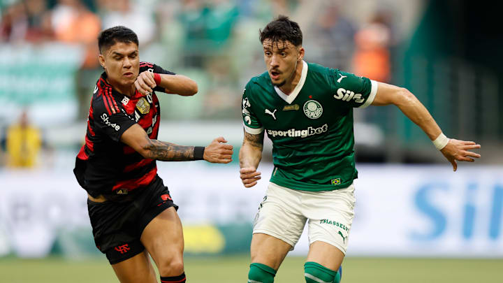 Palmeiras e Flamengo brigam pela taça Palmeiras e Flamengo brigam pela taça