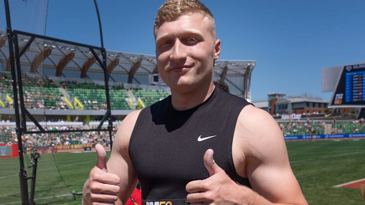 Mykolas Alekna celebrates his Pre Classic victory