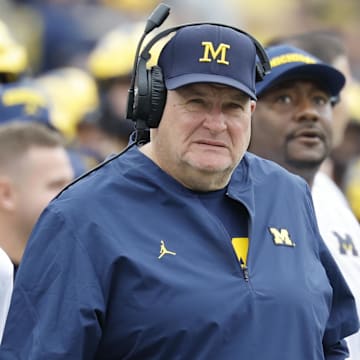 Biff Poggi has been named Michigan’s interim head coach after the school fired Sherrone Moore.