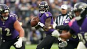 Baltimore Ravens quarterback Tyler Huntley