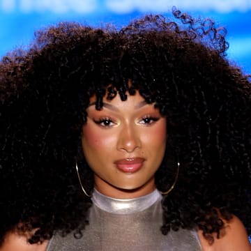Megan Thee Stallion at the Hot Girl Summer Swimwear By Megan Thee Stallion runway in Miami Beach, Fl., in May 2025.