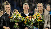 Marine Hegering, Alexandra Popp und Merle Frohms wurden verabschiedet