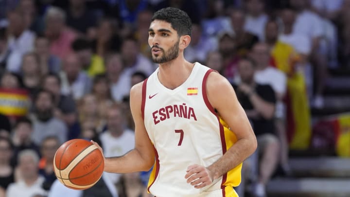 Spain small forward Santi Aldama.