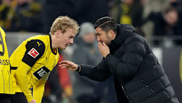 Julian Brandt (l.) und Nuri Sahin (r.)