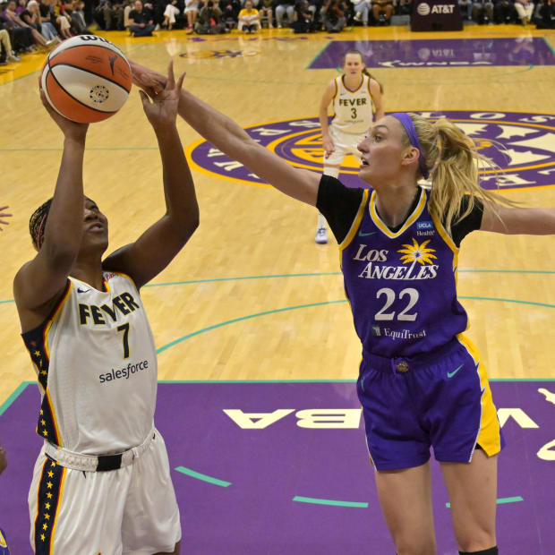 Los Angeles Sparks forward Cameron Brink 