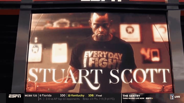 Tribute to Stuart Scott on ESPN. Tribute to Stuart Scott on ESPN.