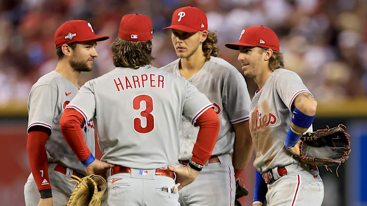 Philadelphia Phillies infielder power rankings feature Trea Turner, Bryce Harper, Alec Bohm, and Bryson Stott