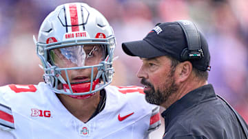 Ohio State QB Julian Sayin, HC Ryan Day