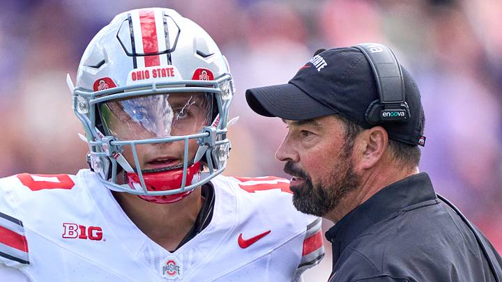Ohio State QB Julian Sayin, HC Ryan Day