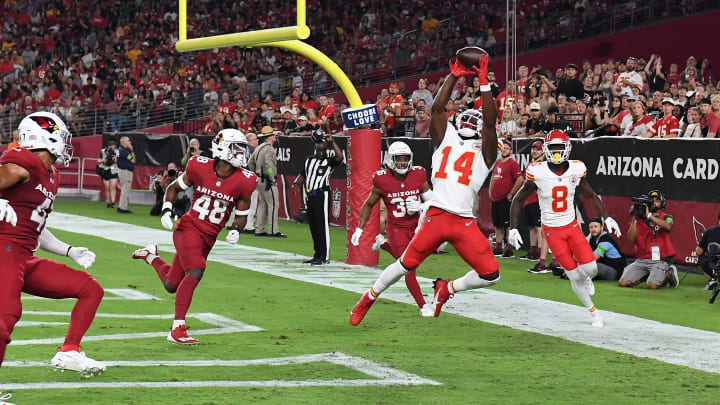 Justyn Ross watched as his teammate Cornell Powell caught a touchdown against Arizona