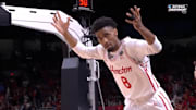 Houston's Wilson makes a three off the class during the title game vs. Florida