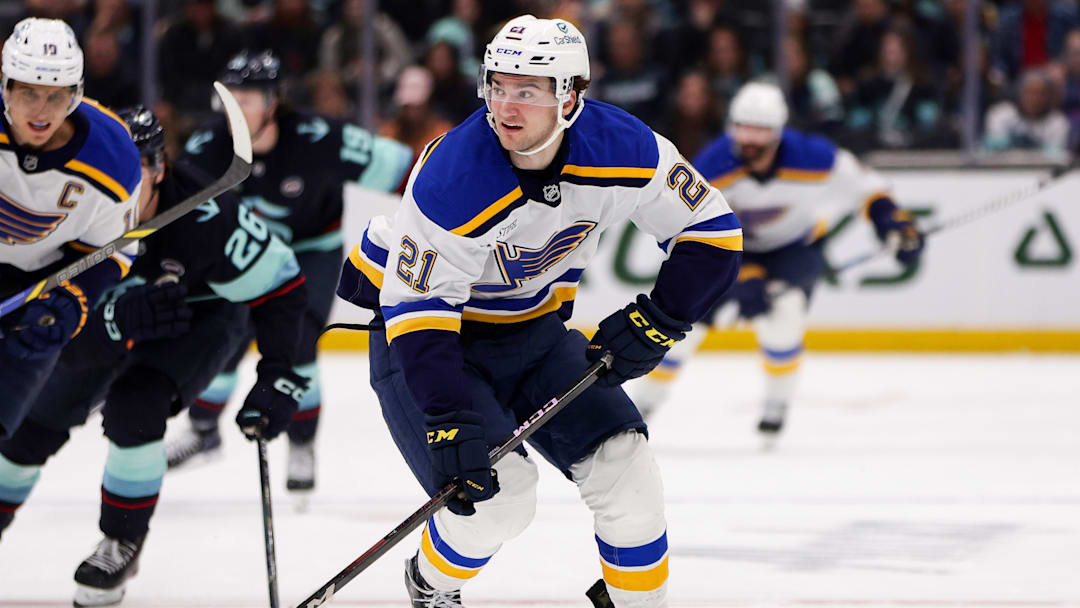 Young St. Louis Blues forward Jimmy Snuggerud