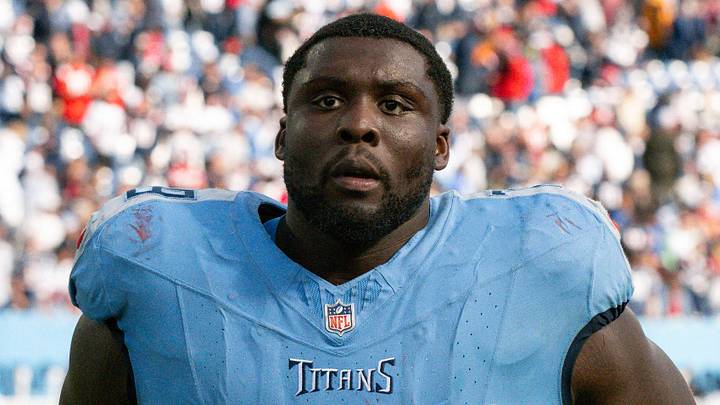 Oct 19, 2025; Nashville, Tennessee, USA;  Tennessee Titans center Lloyd Cushenberry III (79) walks off the field post game against the New England Patriots at Nissan Stadium. Mandatory Credit: Steve Roberts-Imagn Images