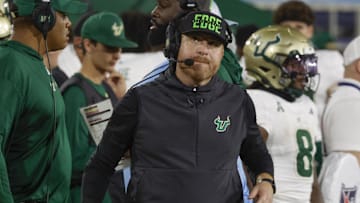 A high school quarterback from Maryland would like USF football coach Alex Golesh to give him a look