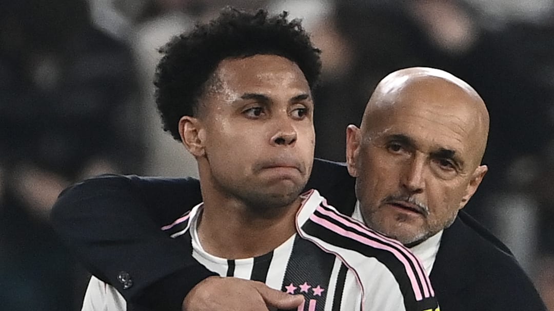 The breakthrough strike from Weston McKennie, left, lifted the gloom surrounding disappointed Juventus fans and frustrated manager Luciano Spalletti