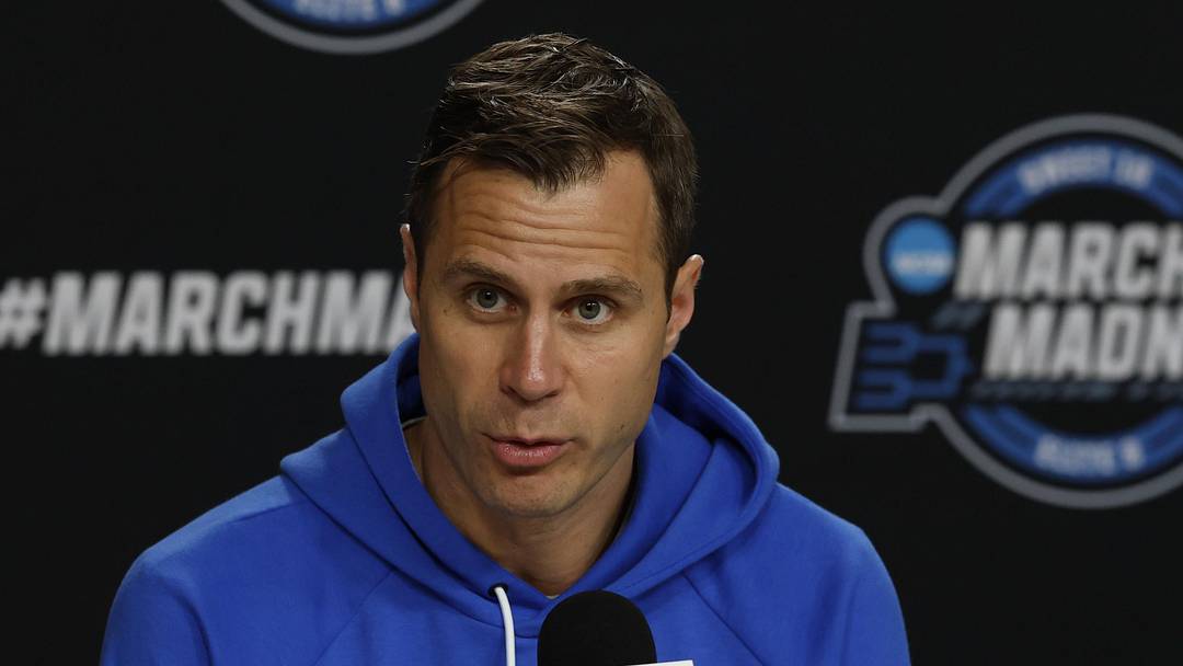 Mar 26, 2026; Washington, DC, USA; Duke Blue Devils head coach Jon Scheyer speaks with the media during a press conference ahead of the east regional of the men's 2026 NCAA Tournament at Capital One Arena. Mandatory Credit: Geoff Burke-Imagn Images Mar 26, 2026; Washington, DC, USA; Duke Blue Devils head coach Jon Scheyer speaks with the media during a press conference ahead of the east regional of the men's 2026 NCAA Tournament at Capital One Arena. Mandatory Credit: Geoff Burke-Imagn Images