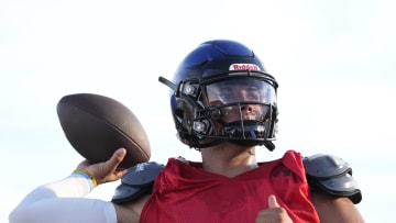 Chandler quarterback Dylan Raiola throws during a scrimmage against Williams Field High in Gilbert.