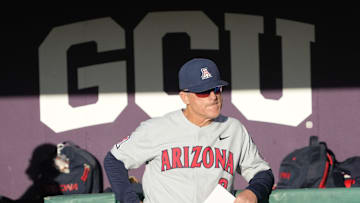 Arizona head coach Chip Hale waits to play against Grand Canyon at Grand Canyon baseball park in Phoenix on March 29, 2022.

Ncaa Baseball Gcu Baseball Game Arizona At Grand Canyon