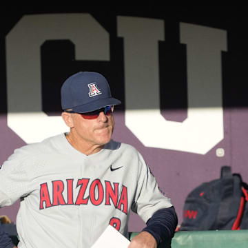 Arizona head coach Chip Hale waits to play against Grand Canyon at Grand Canyon baseball park in Phoenix on March 29, 2022.

Ncaa Baseball Gcu Baseball Game Arizona At Grand Canyon