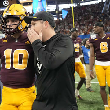Kenny Dillingham (left) and Sam Leavitt (right) have a Big 12 repeat on the brain.